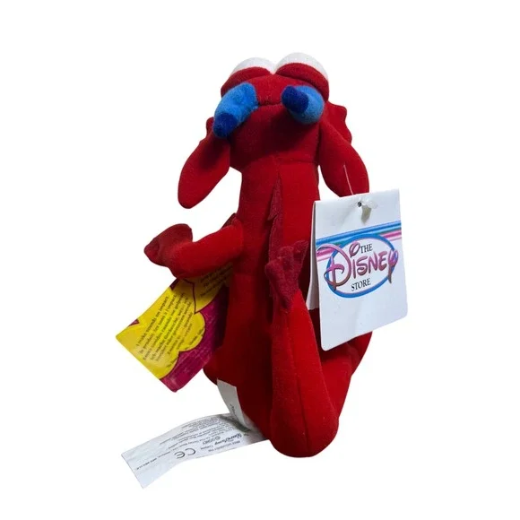 Disney Store Mulan Mushu Plush Dragon Bean Bag with Sound Tags 1998  NO Sound #1 - Picture 3 of 10